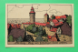 Preview: AK Nürnberg / 1910-20 / Litho / Burg Mauer Häuser / Künstler Steinzeichnung Stein-Zeichnung / Monogramm L